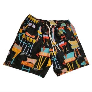 Jcrew Men's Swim Trunks in Hotel Motel Print Size S see description